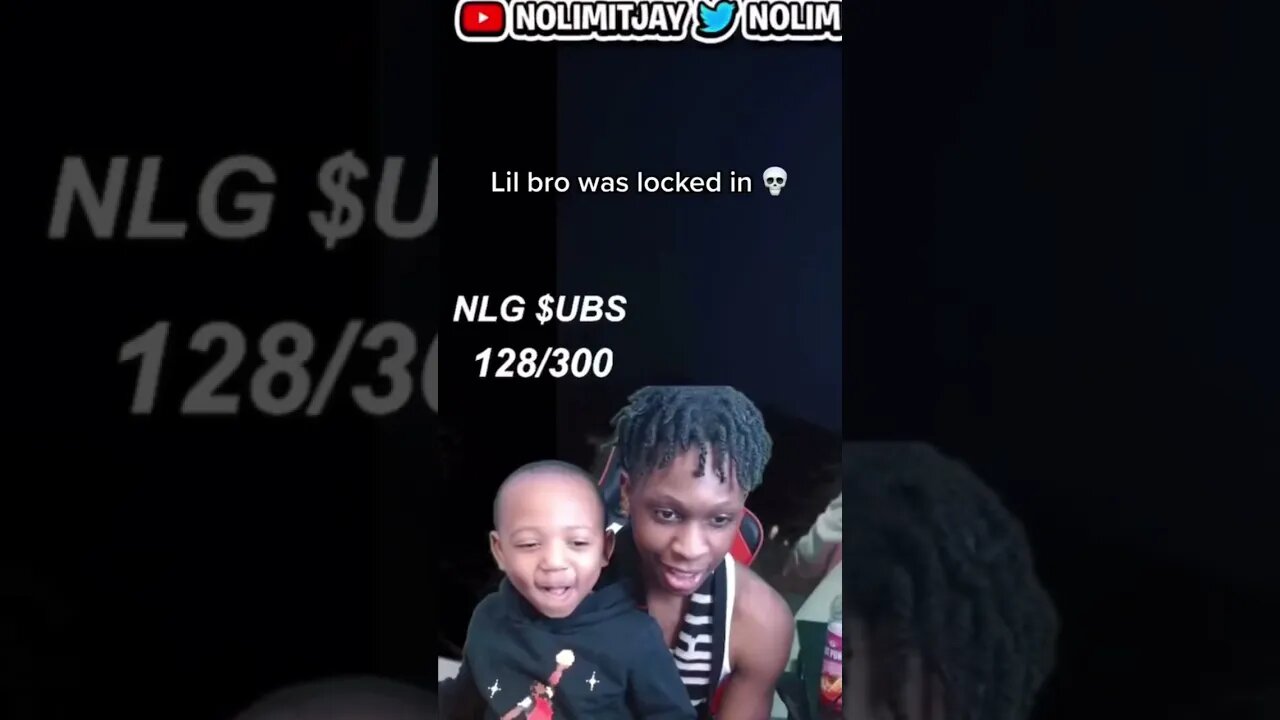 Lil bro Locked In 💀