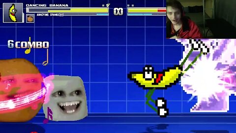 Fruit Characters (Annoying Orange And Dancing Banana) VS Bowser In An Epic Battle In MUGEN