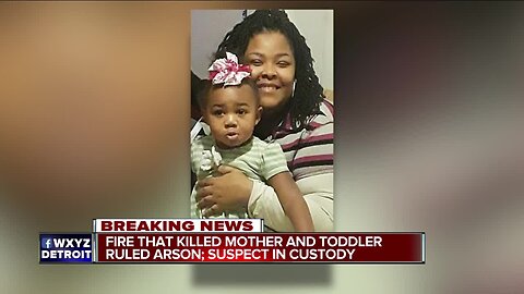 Mother, 2-year-old daughter die in arson fire on Detroit's west side