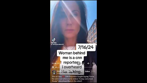 Woman Over Hears 2 CNN reporters Conversation