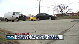 Mound Road construction wraps up in time for Christmas