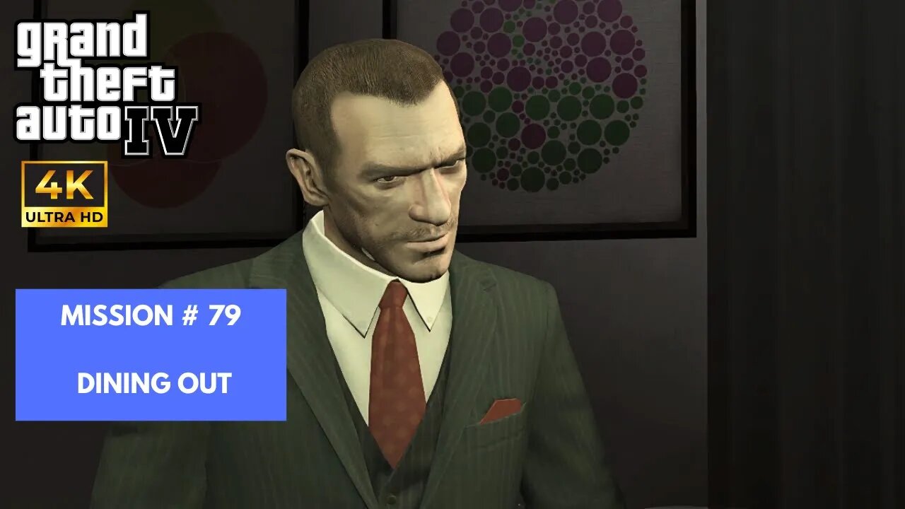 Grand Theft Auto IV | Mission - Dining Out | 4K PC Gameplay