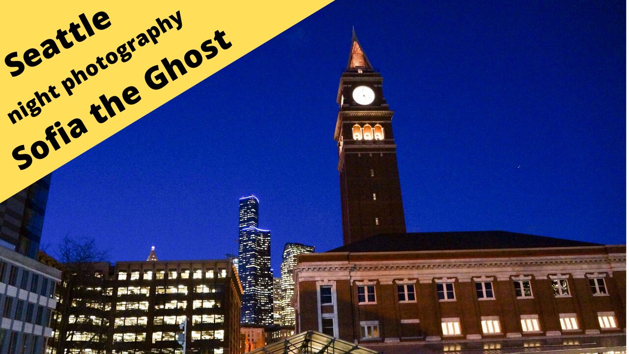 Seattle Night Photography Sofia the Ghost