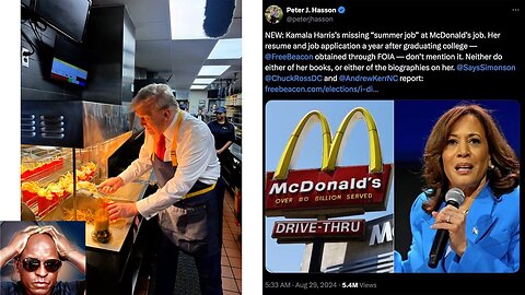 Trump Works At McDonald’s For A Day To Prove Kamala Never Did