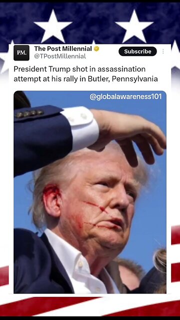 Trump survived assassination attempt today at his rally in Butler, Pennsylvania