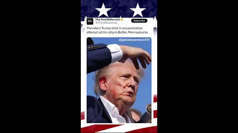 Trump survived assassination attempt today at his rally in Butler, Pennsylvania