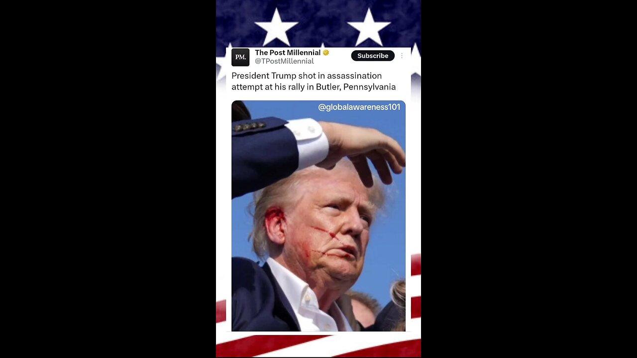 Trump survived assassination attempt today at his rally in Butler, Pennsylvania