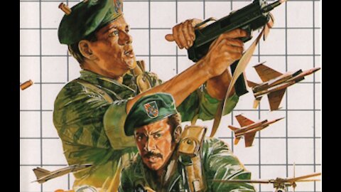 Operation Wolf Title Screen on Sega Master System.