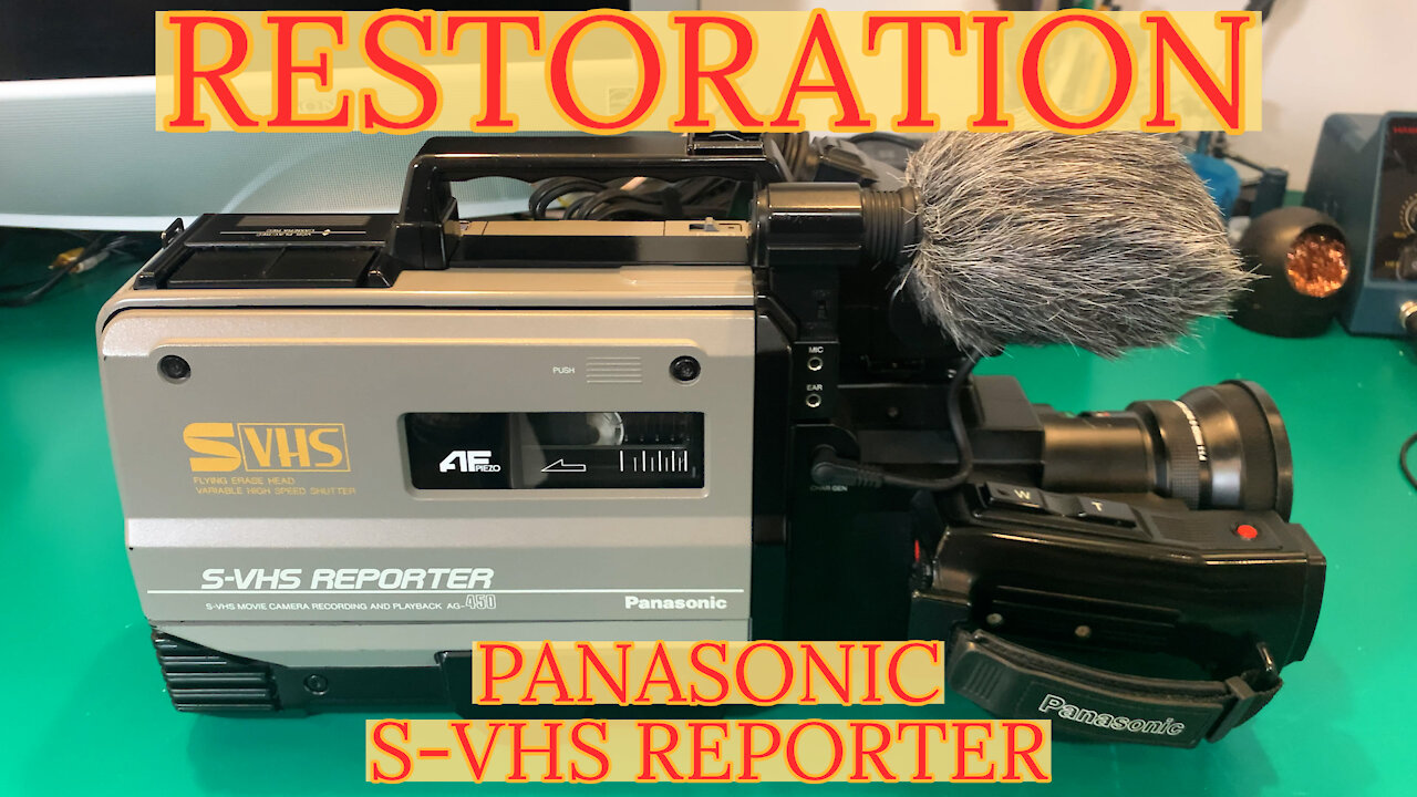 Restoring an Old S-VHS Journalist Reporter Camera | Retro Repair Guy Episode 12