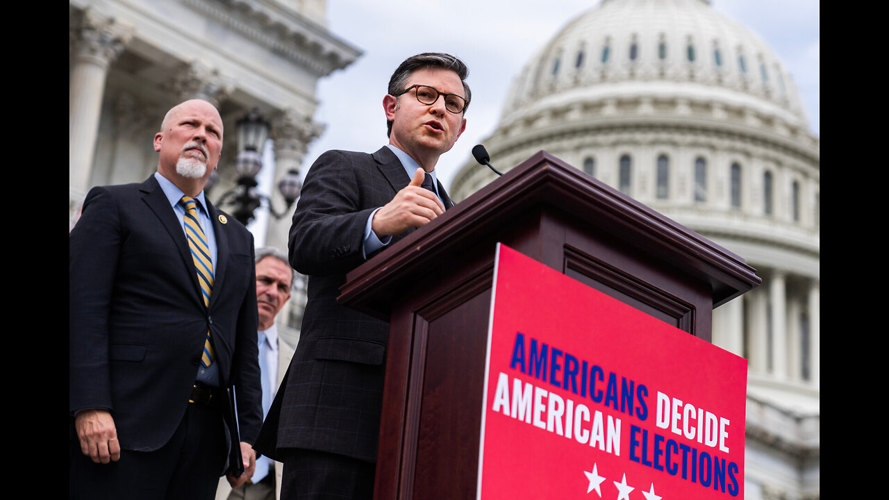 Speaker Mike Johnson Calls On Senate To Pass SAVE Act 'Voter Fraud Is Very Real'