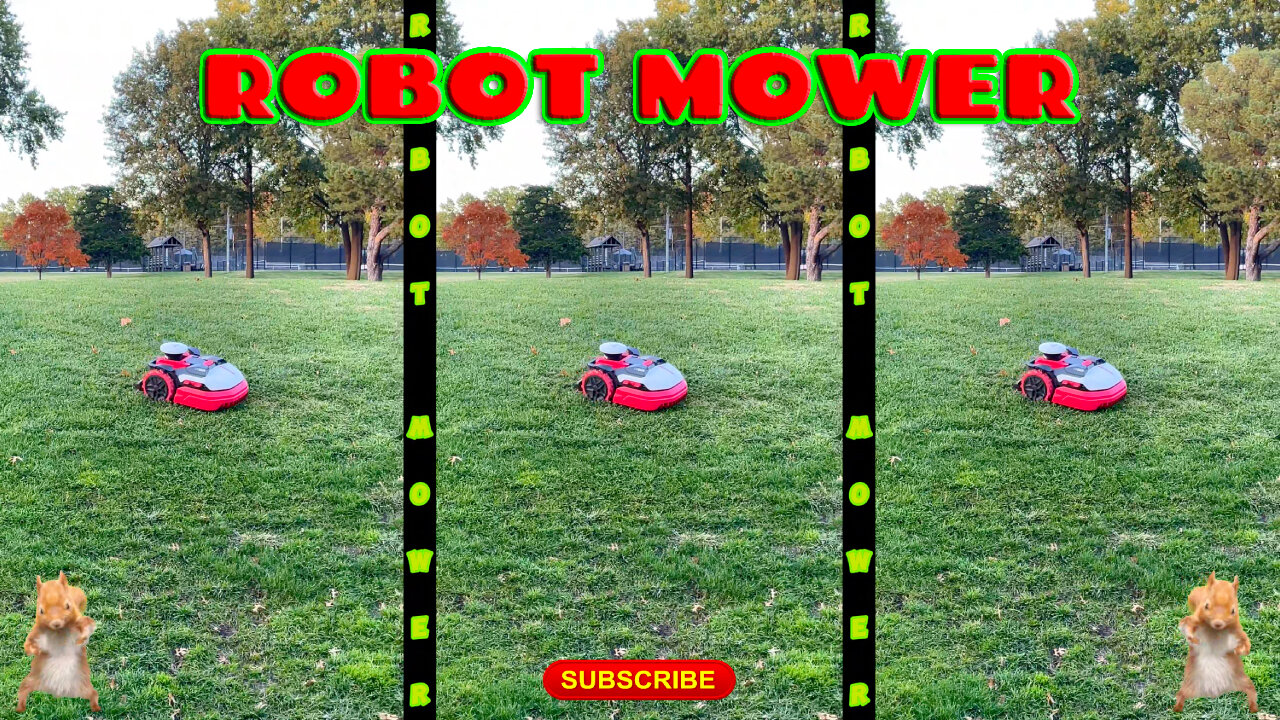 Robot Mower At Millburn Country Club Golf Course