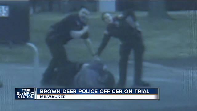 Surveillance video shows events in Brown Deer police shooting
