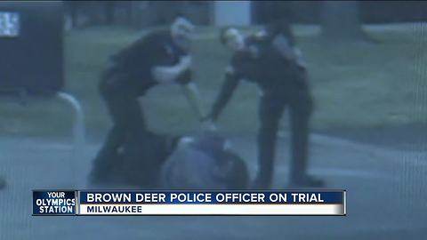 Surveillance video shows events in Brown Deer police shooting