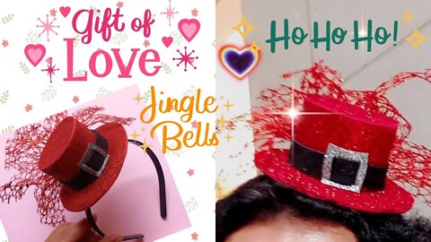 ARTESANATOS FÁCEIS! TIARA CHAPÉU DE EVA PARA O NATAL MUITO FOFA! HAIR TIARA!