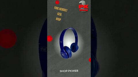📌 Fone Headset Azul – KNUP, Mergulhe em suas músicas favoritas. Adquira o seu 🛒🎁