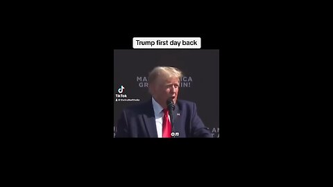 Trump first day back