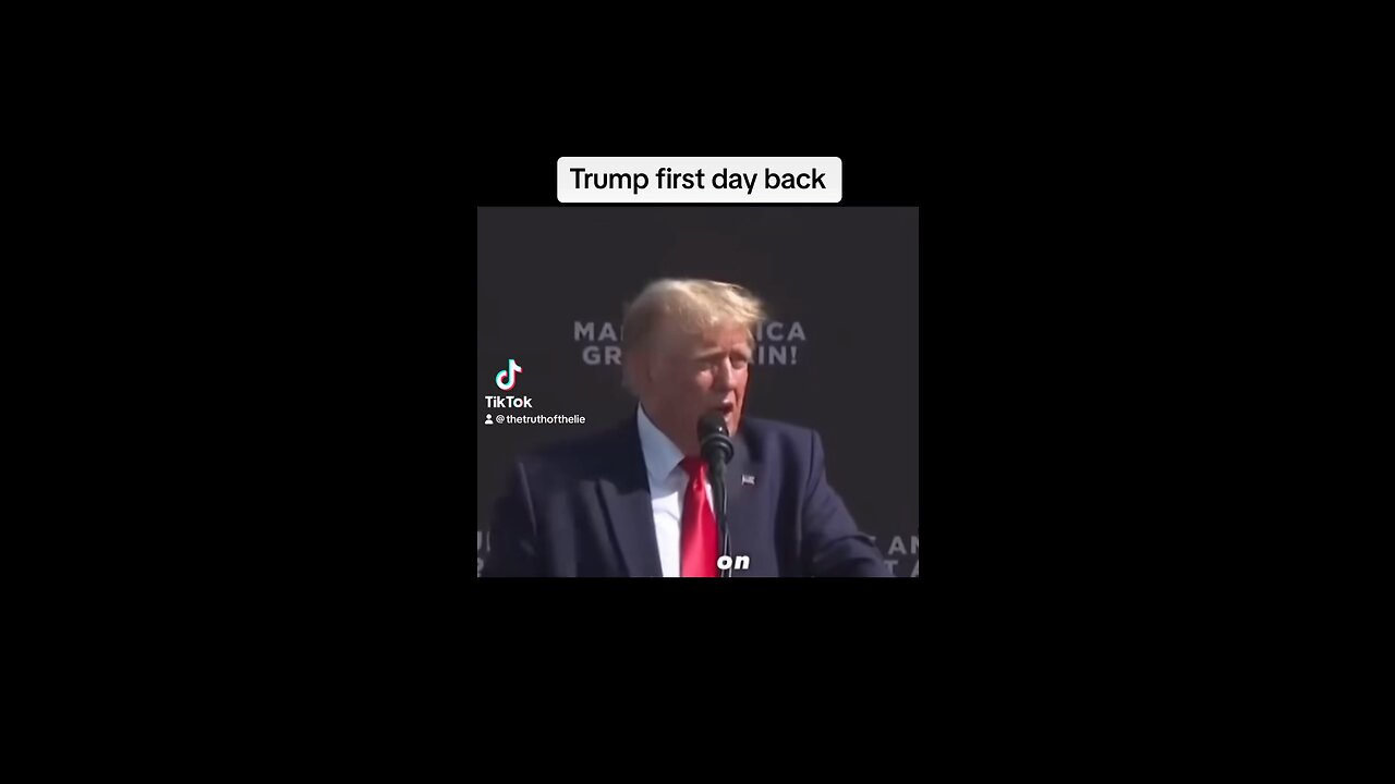 Trump first day back