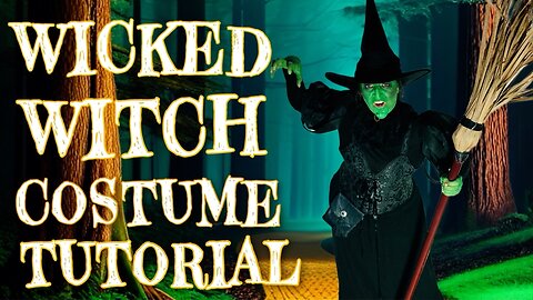 Wicked Witch DIY Costume and make up tutorial. This is Cal O'Ween !