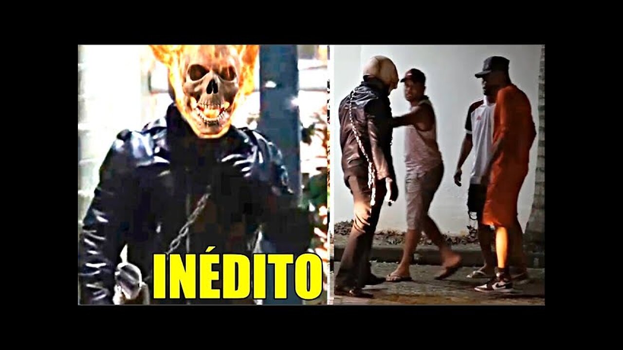 PEGADINHA: MOTOQUEIRO FANTASMA NA CIDADE (Ghost Rider Prank)