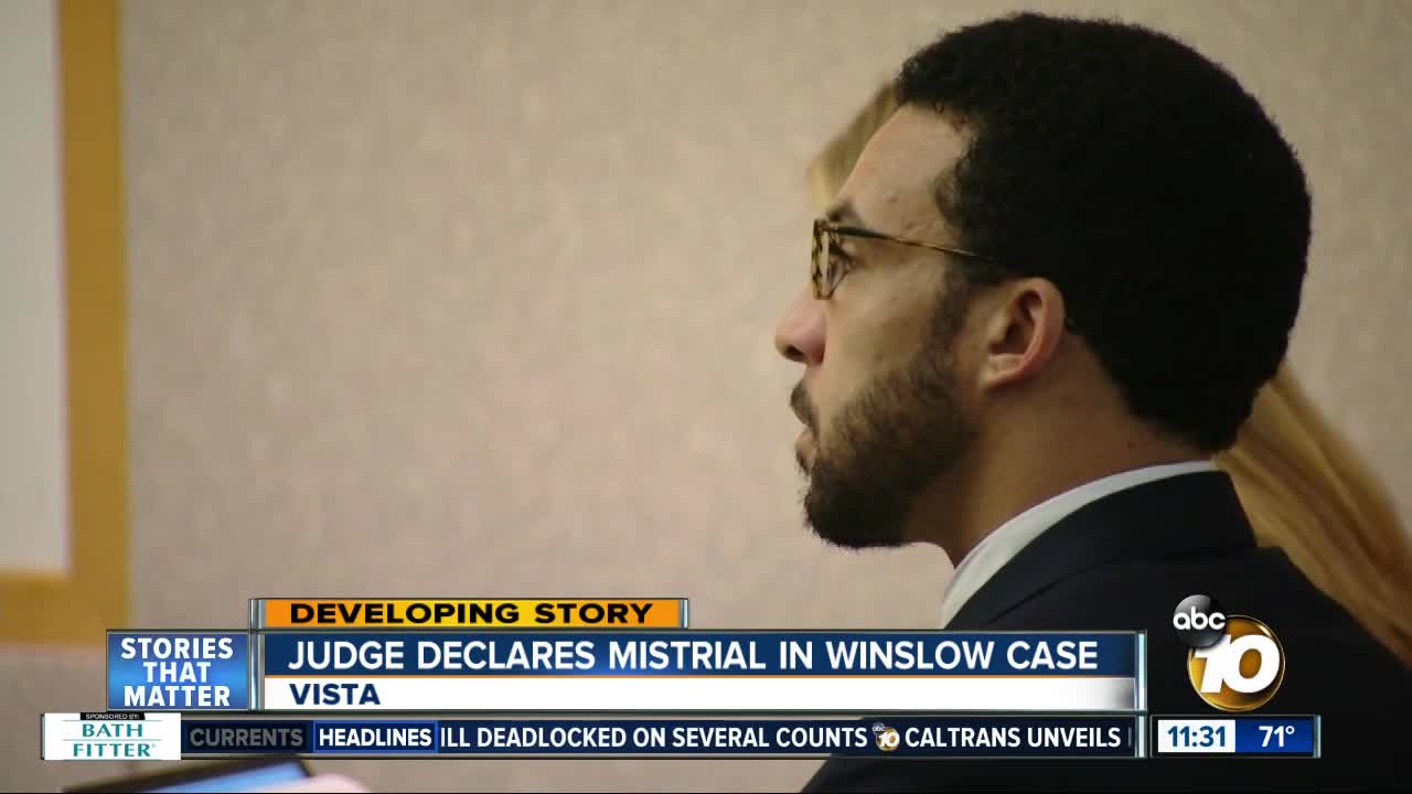 Jury deadlocked on remaining charges in Winslow trial, mistrial declared