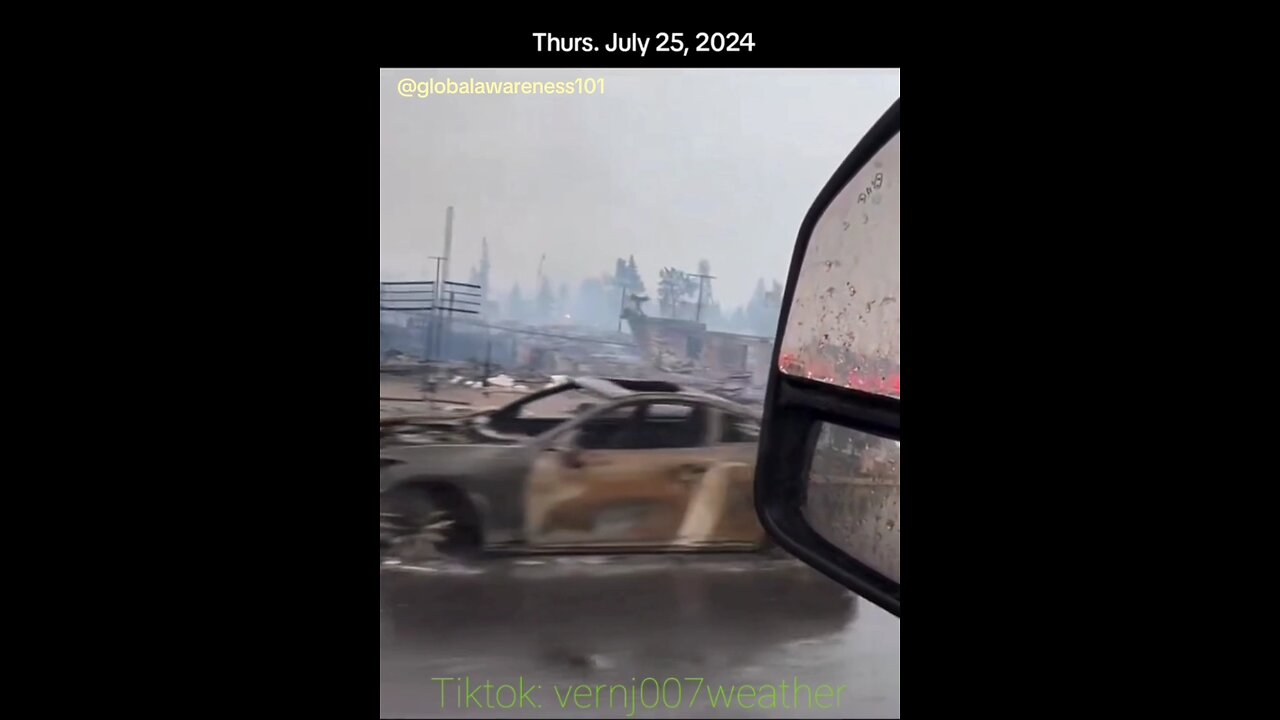 Massive Fire Wipes Out Jasper, Alberta, Canada. Looks Like Maui Fire.