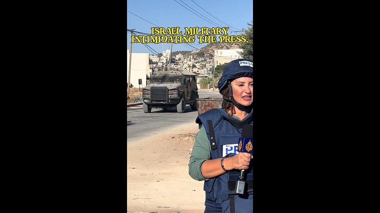 Israel military intimidating the press.