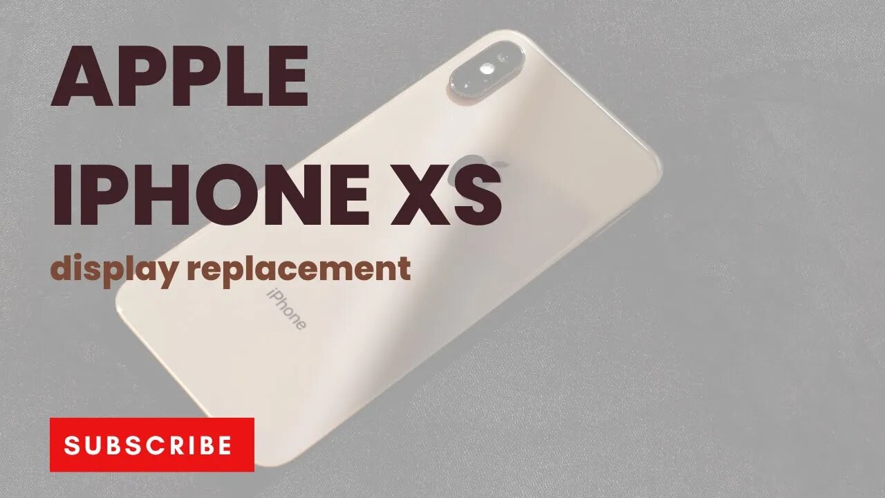 Iphone XS, screen replacement, repair video