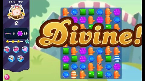 Candy Crush Level 4411 Talkthrough, 15 Moves 0 Boosters