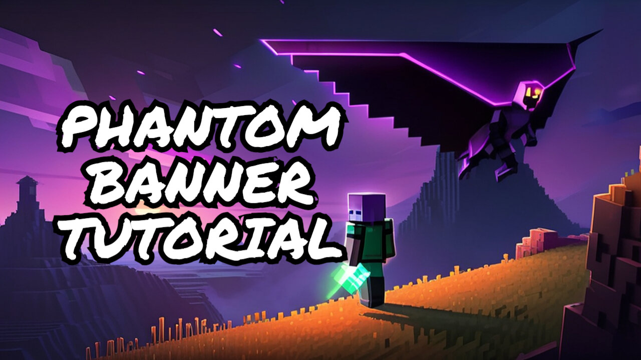 How To Make A Phantom Banner In Minecraft