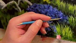 How To Paint a Flower Bush