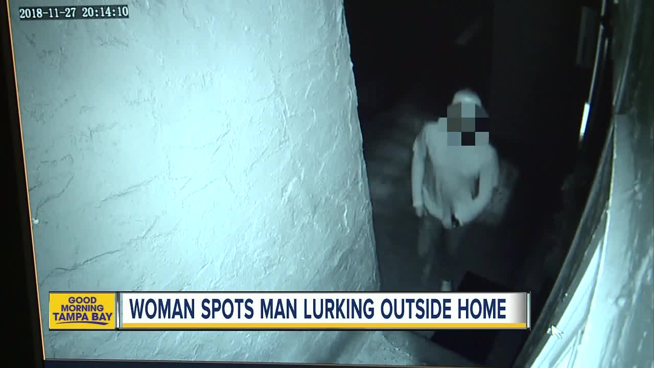 Mom catches man peeping through her windows