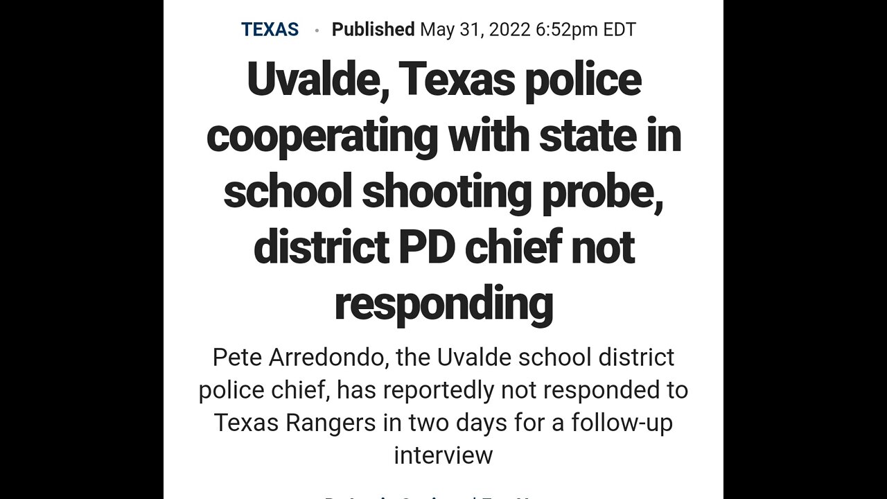 Interesting Uvalde updates 🤔 and more latex mask wearing imposters 🙄