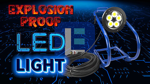 Explosion Proof LED Light - ATEX/IECEX - IP68 - Aluminum Mount Stand