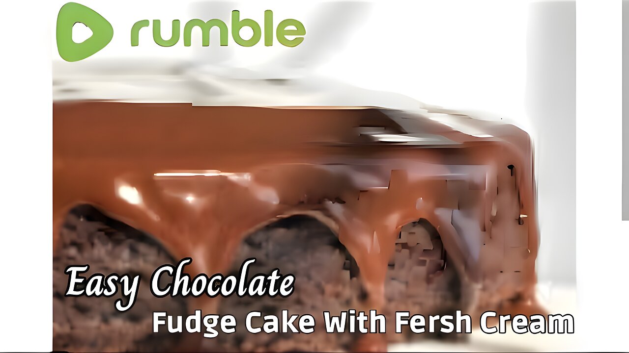 Easy Chocolate Fudge Cake With Fresh Cream