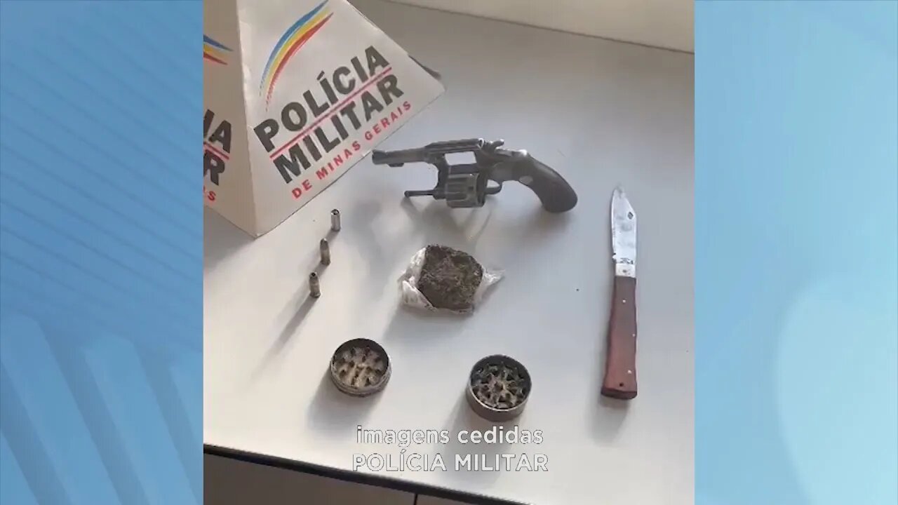 Virgolândia: Homem é preso por posse de arma de fogo e quantidade de drogas .