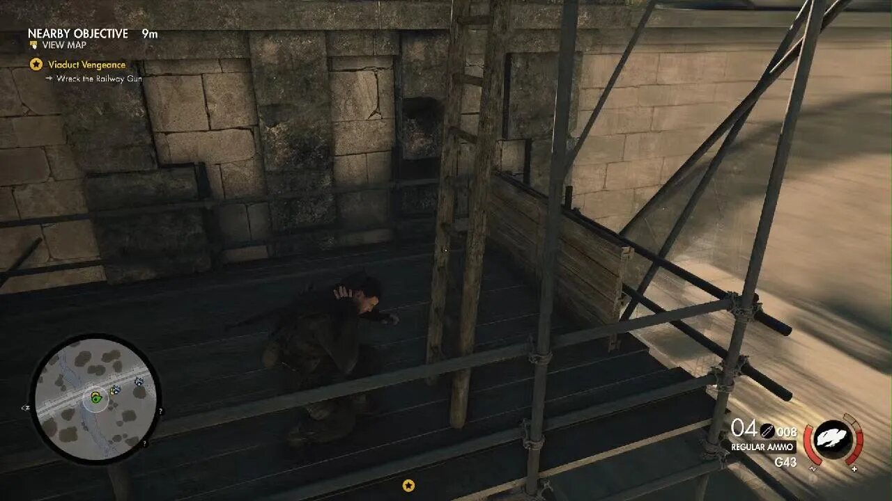 Sniper Elite made him do a backflip
