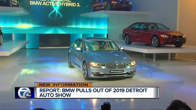 BMW becomes latest automaker to pull out of Detroit auto show