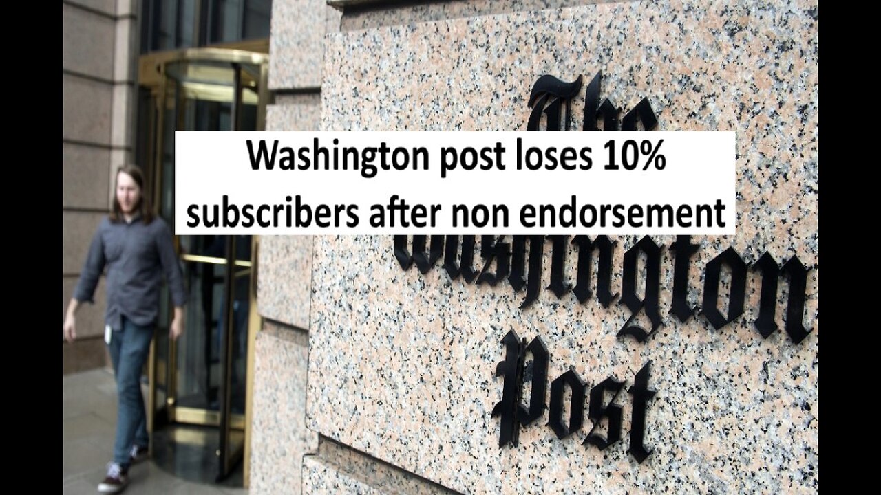 Washington post non presidential endorsement cause 250k cancelations