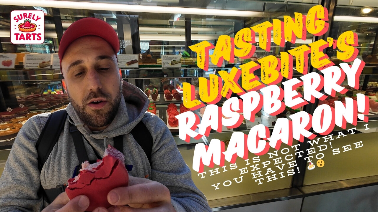 Surely Tarts | INSANE Raspberry Macaron at LuxeBite in Toorak! You Won’t Believe This!