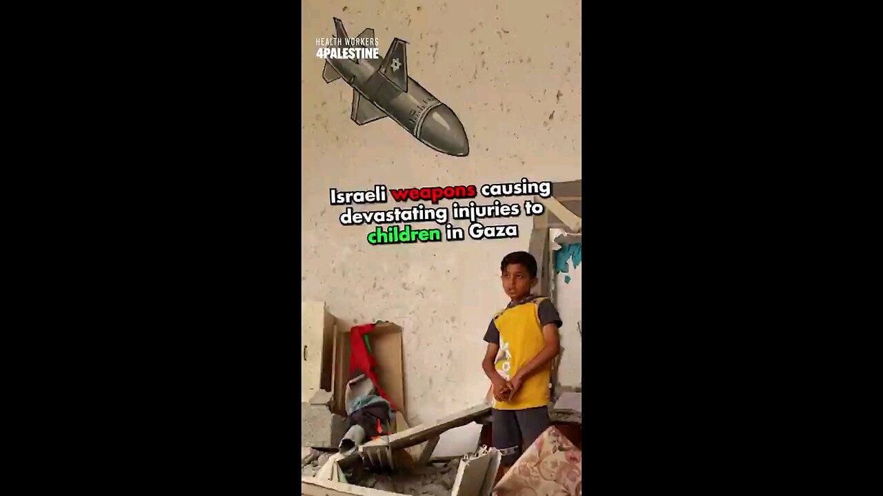 Israel is using weapons with fragments to GUARANTEE the MAXIUMIM DAMAGE to CHILDREN