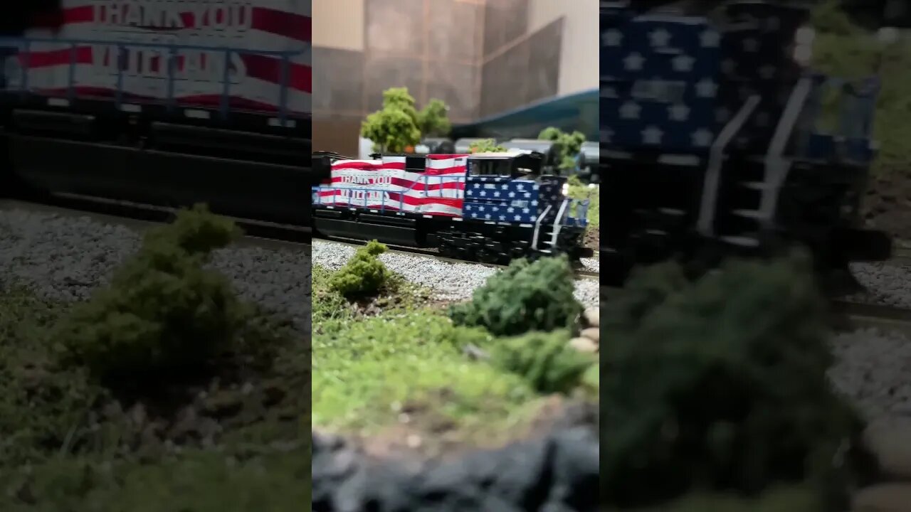 N scale Montana Rail Link pulling a hill