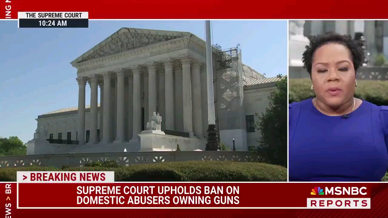 ⚠️BREAKING: Supreme Court upholds a gun control law intended to protect domestic violence victims