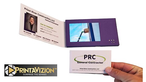 Video Business Cards by PrintAVizion - The leader in Video-in-Print technology!