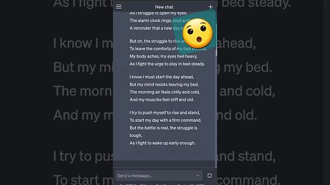 Telling ChatGPT to write a random poem 😯 #shorts #chatgpt #ai What do you think about the poem?