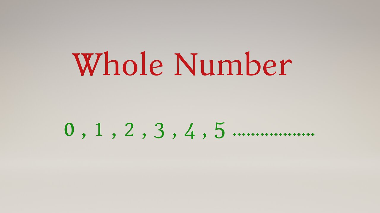 Whole Numbers