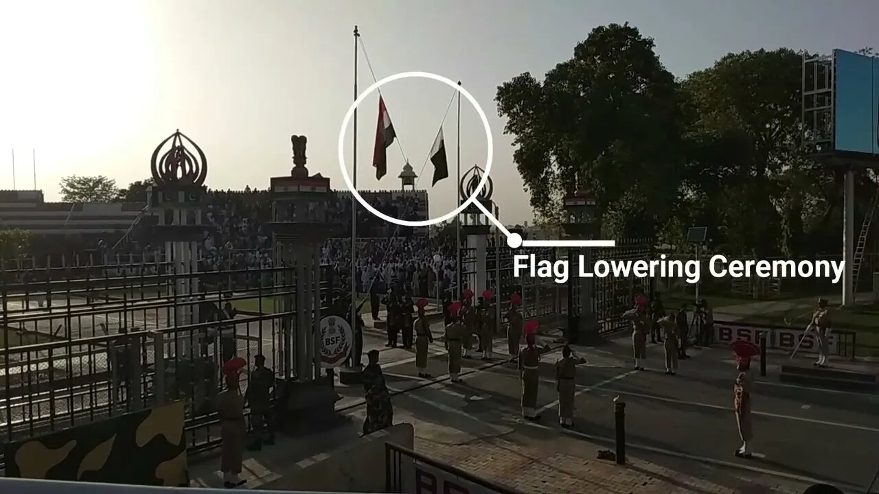 Wagah Boarder Beating Retreat Parade & Flag Lowering Ceremony हिंदी हैं हम वतन हैं हिंदुस्तान हमारा