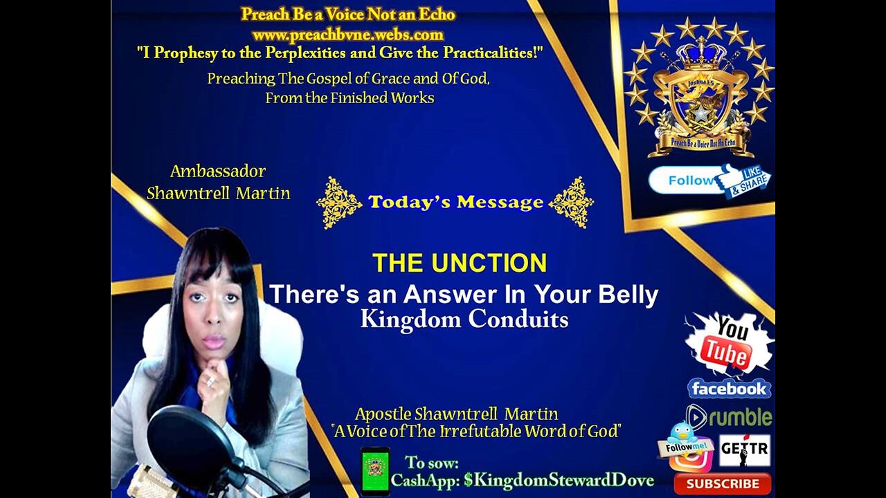 THE UNCTION There's an Answer In Your Waters Kingdom Conduits-Send Forth Your Rivers