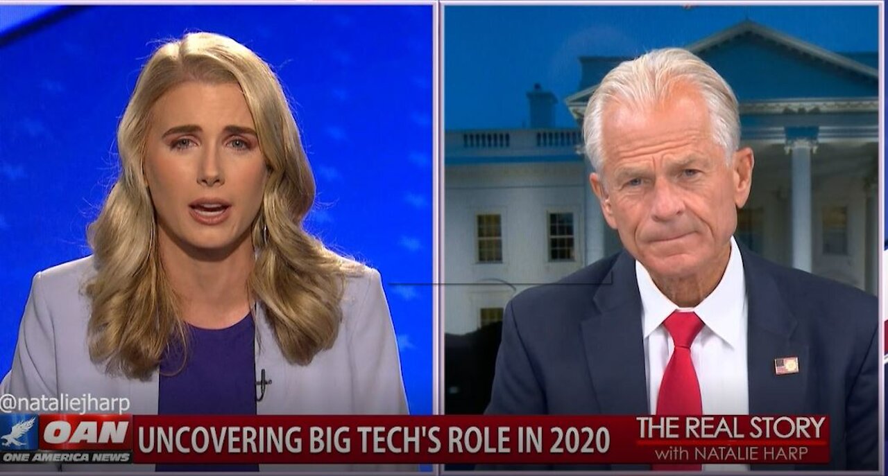 The Real Story - OAN Big Tech Collusion with Peter Navarro