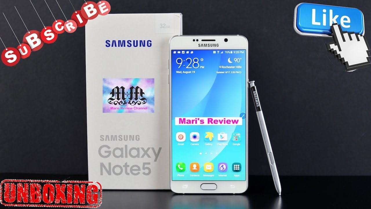 SAMSUNG GALAXY NOTE 5 UNBOXING AND REVIEW