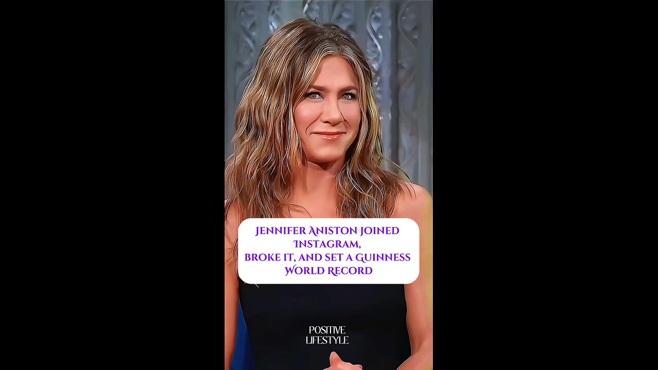 Jennifer Aniston joined Instagram, broke it, and set a Guinness World Record🏆